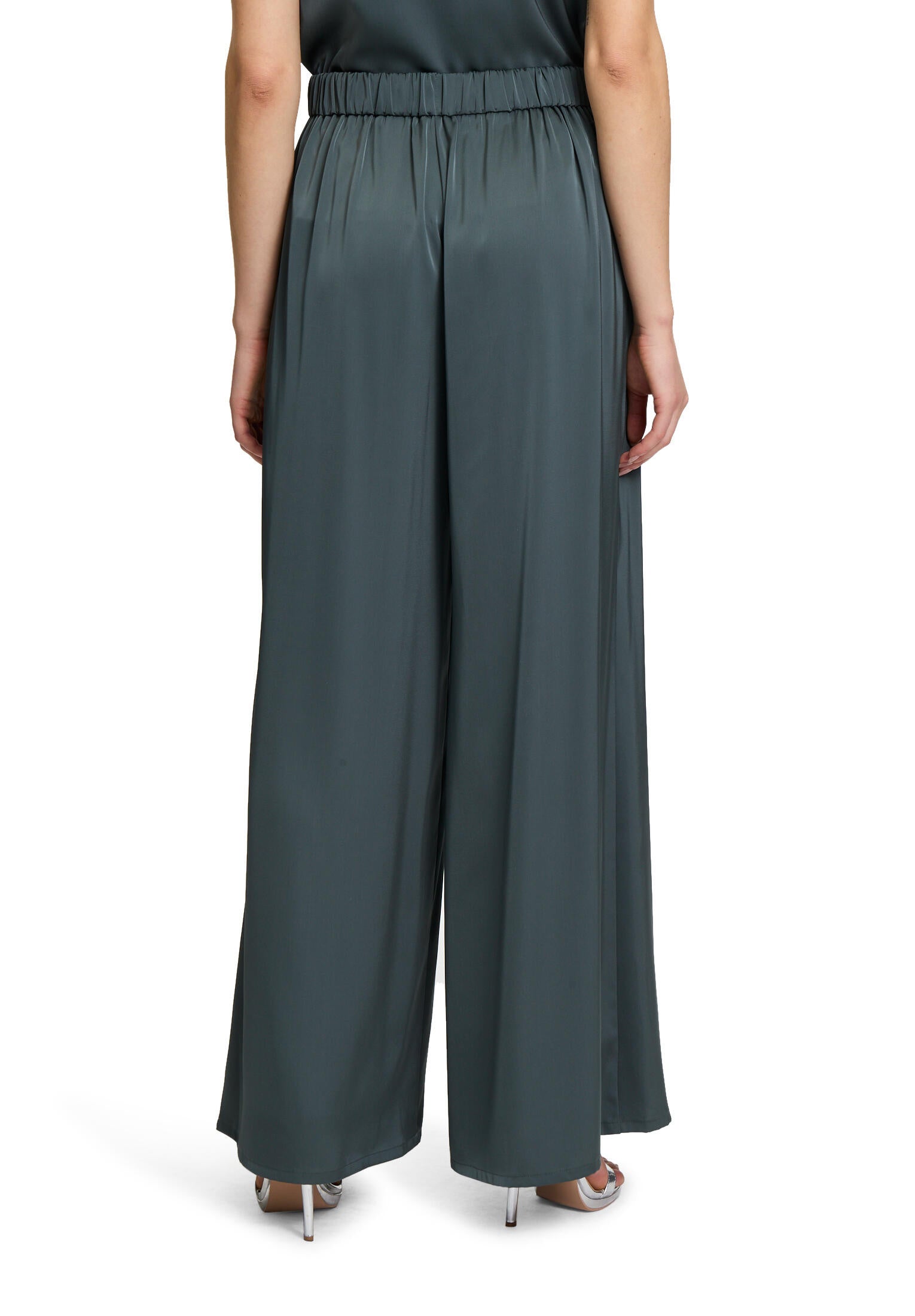 Satinhose Modern Fit - 5605-Grey Olive - Grün