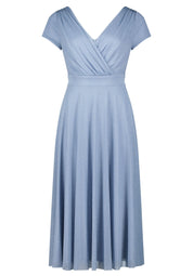 Cocktailkleid Mini - 8892-Blue/Silver - Blau