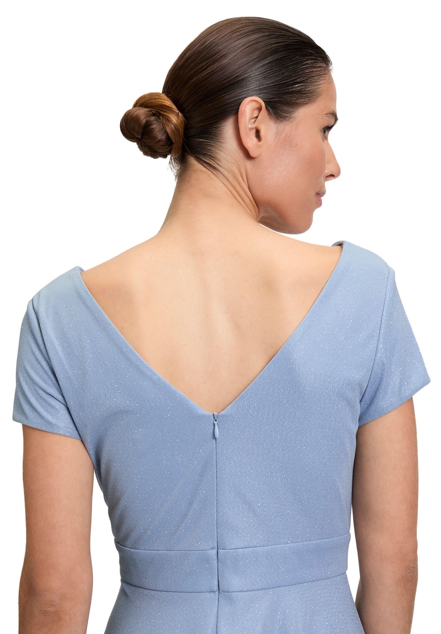 Cocktailkleid Mini - 8892-Blue/Silver - Blau