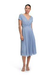 Cocktailkleid Mini - 8892-Blue/Silver - Blau