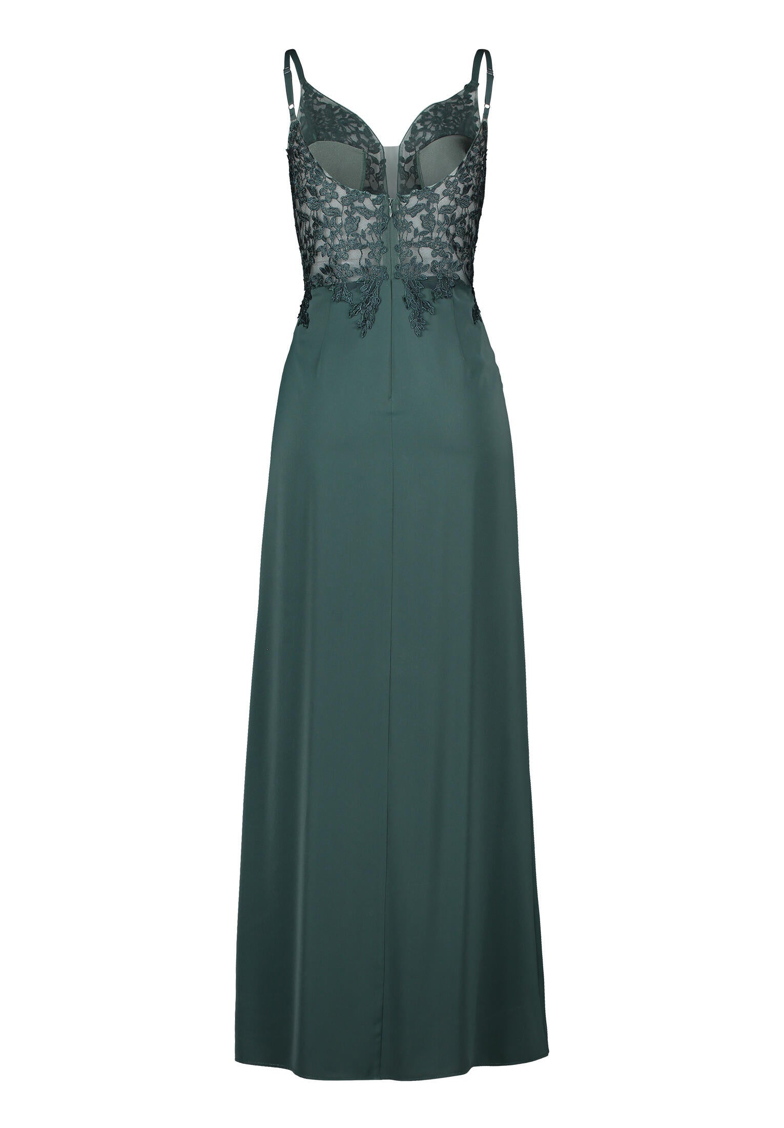Abendkleid Maxi - 9237-Dusty Slate - Grün