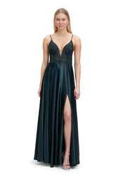 Abendkleid Maxi - 9237-Dusty Slate - Grün