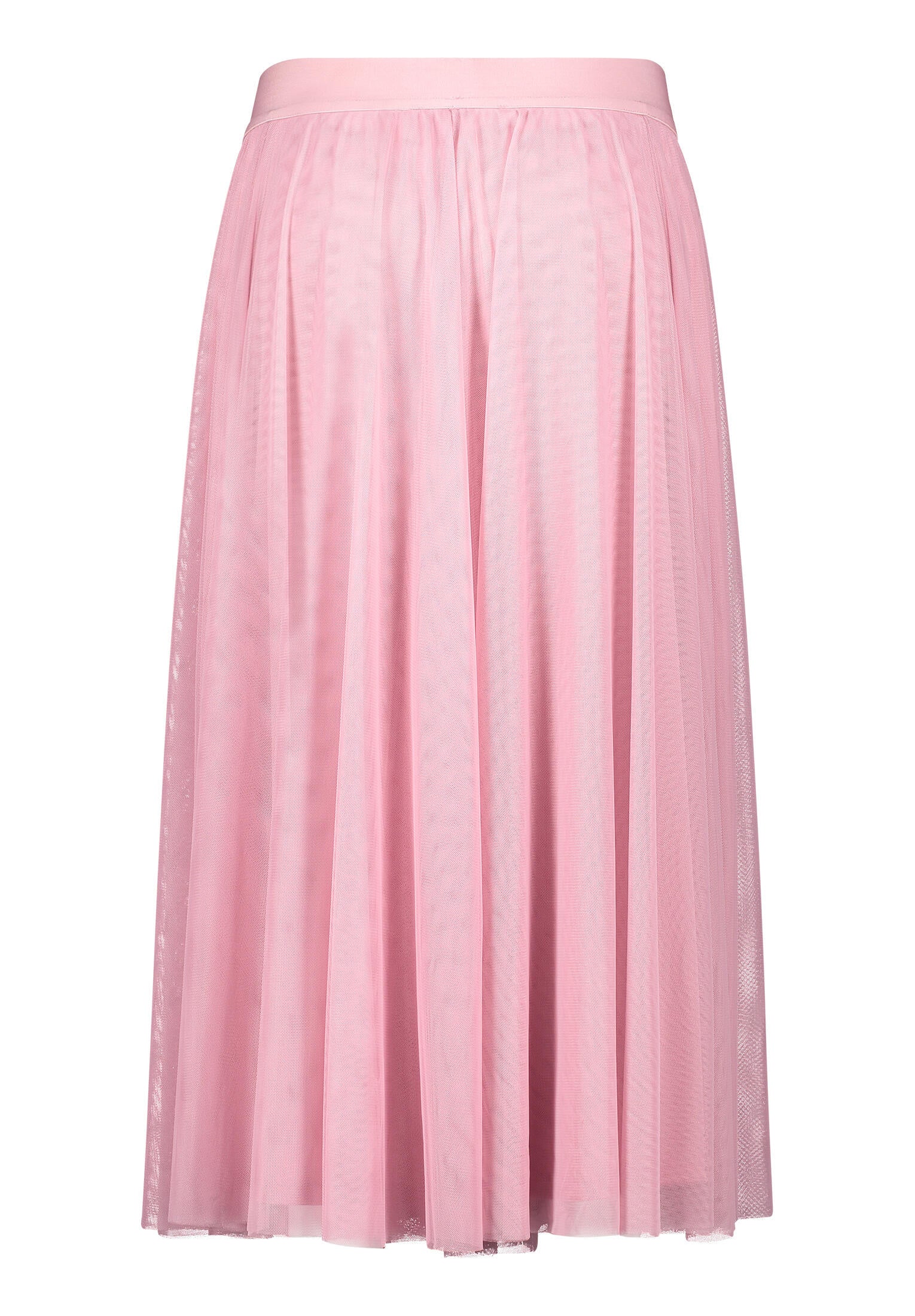 Tüllrock Midi mit Schleife - 6045-Peony Blush - Pink