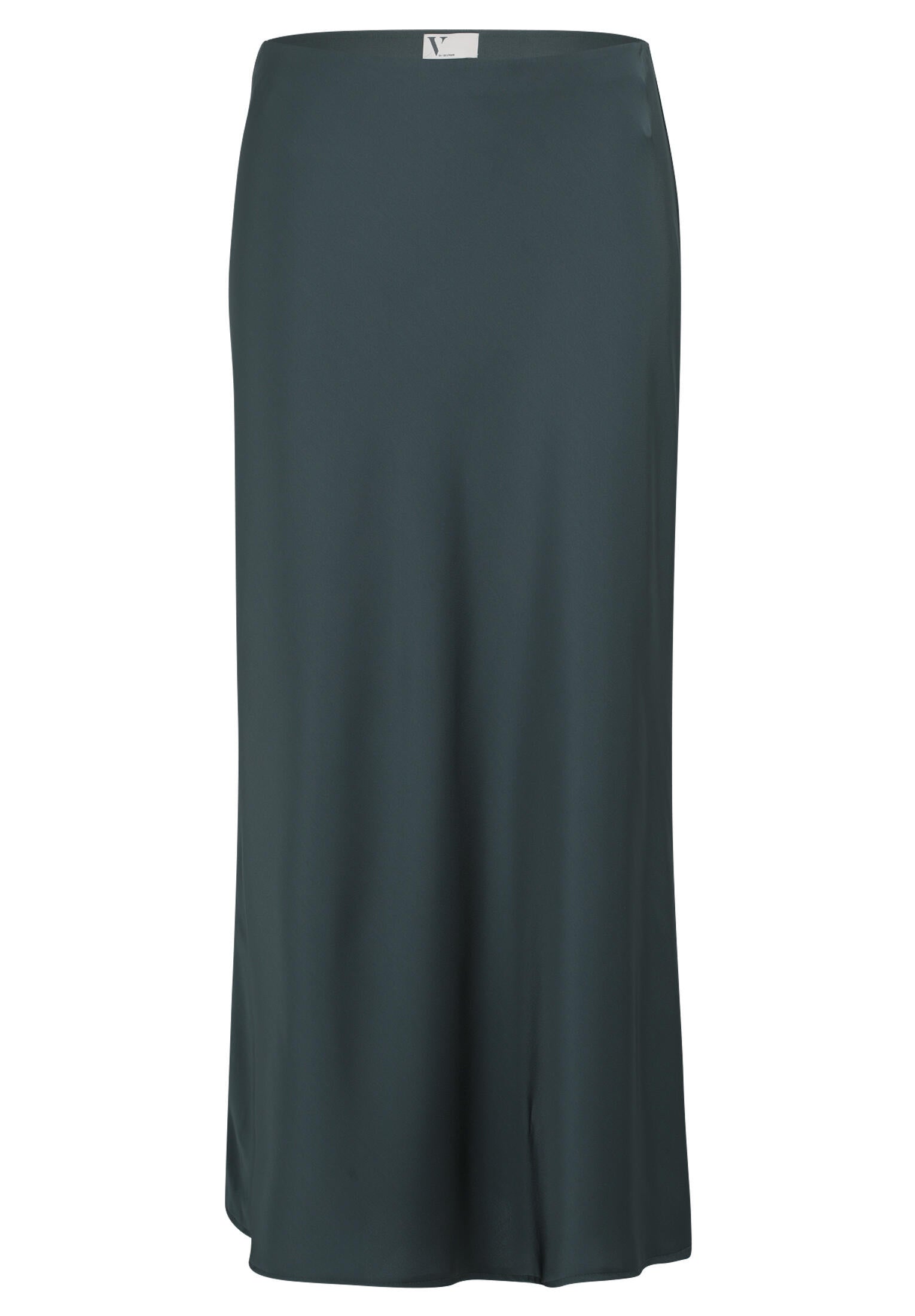 Satinrock Midi - 5605-Grey Olive - Grün