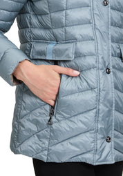 Steppjacke mit Kapuze - 8486-Citadel - Blau