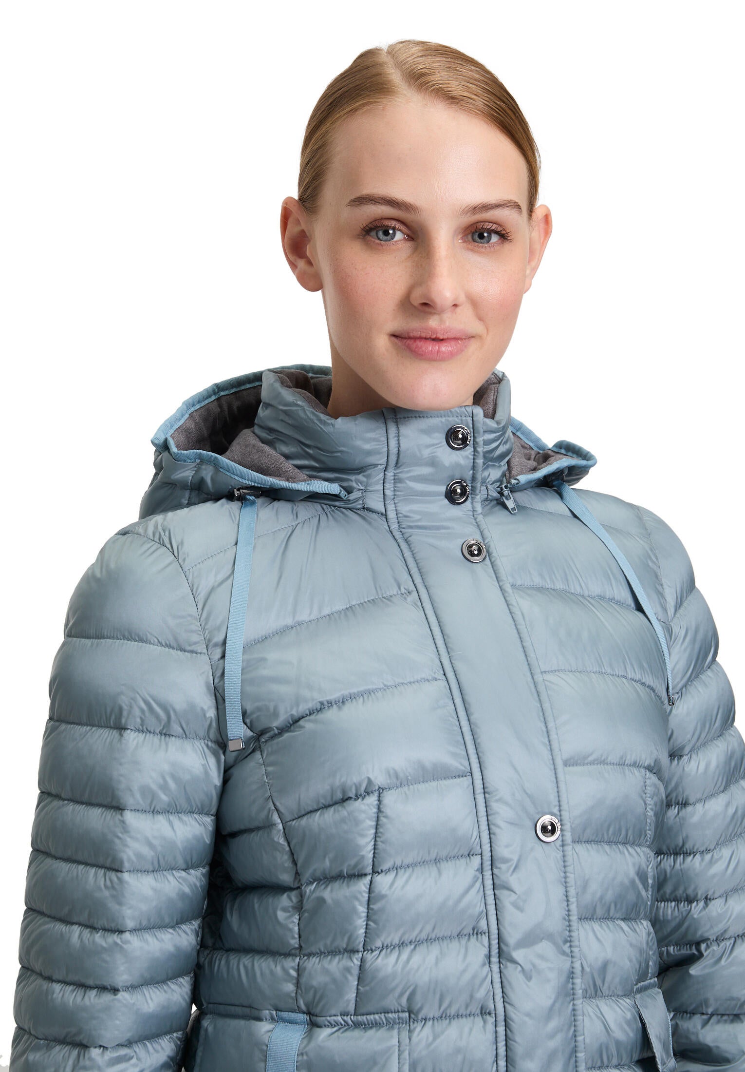 Steppjacke mit Kapuze - 8486-Citadel - Blau