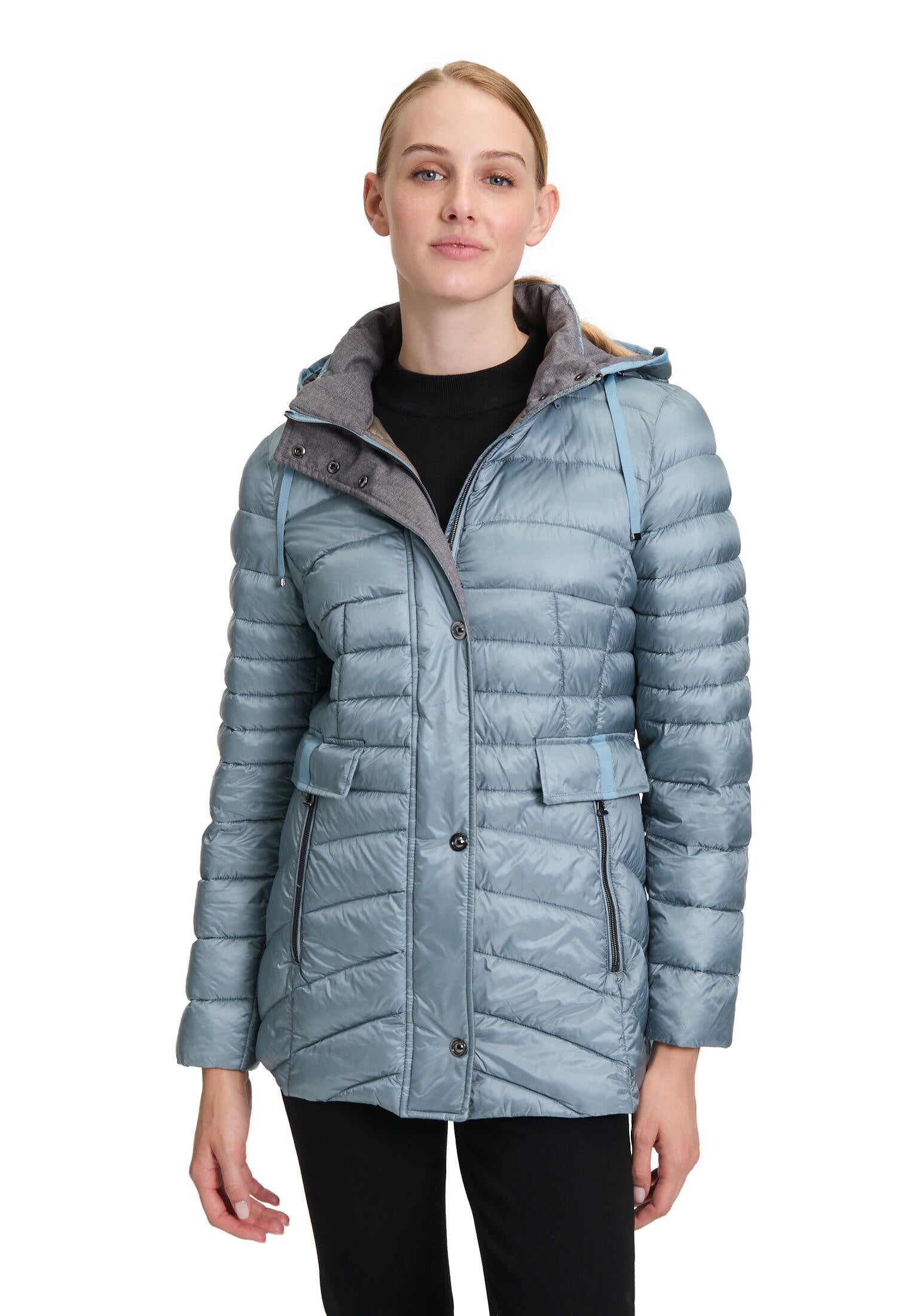 Steppjacke mit Kapuze - 8486-Citadel - Blau