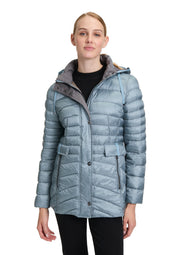 Steppjacke mit Kapuze - 8486-Citadel - Blau