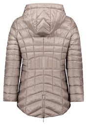 Steppjacke mit Kapuze - 9018-Paloma - Beige