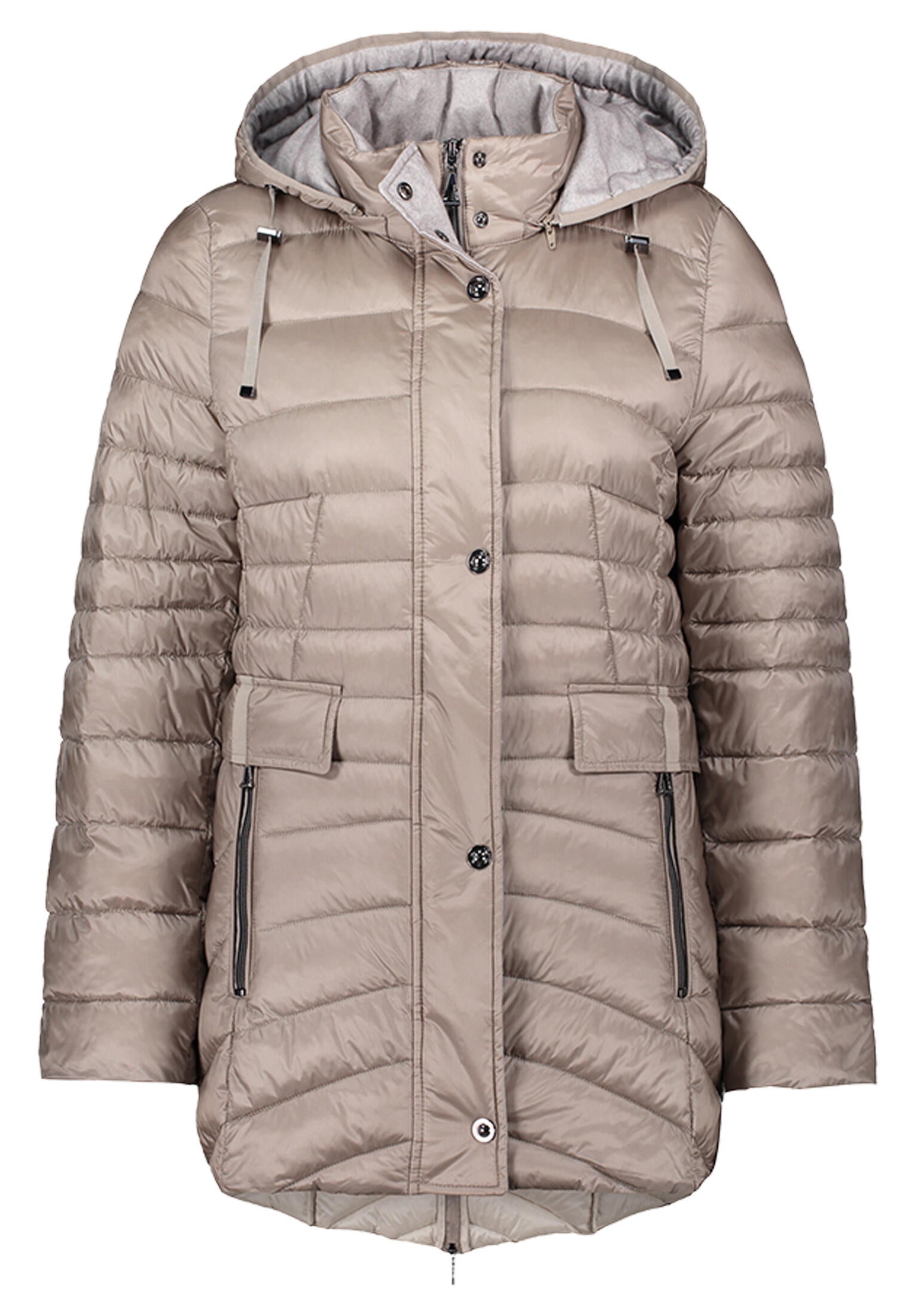 Steppjacke mit Kapuze - 9018-Paloma - Beige