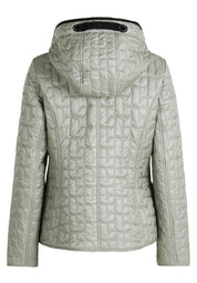 Steppjacke mit Stehkragen - 8458-Sky Gray - Grün