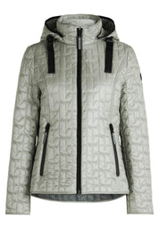 Steppjacke mit Stehkragen - 8458-Sky Gray - Grün