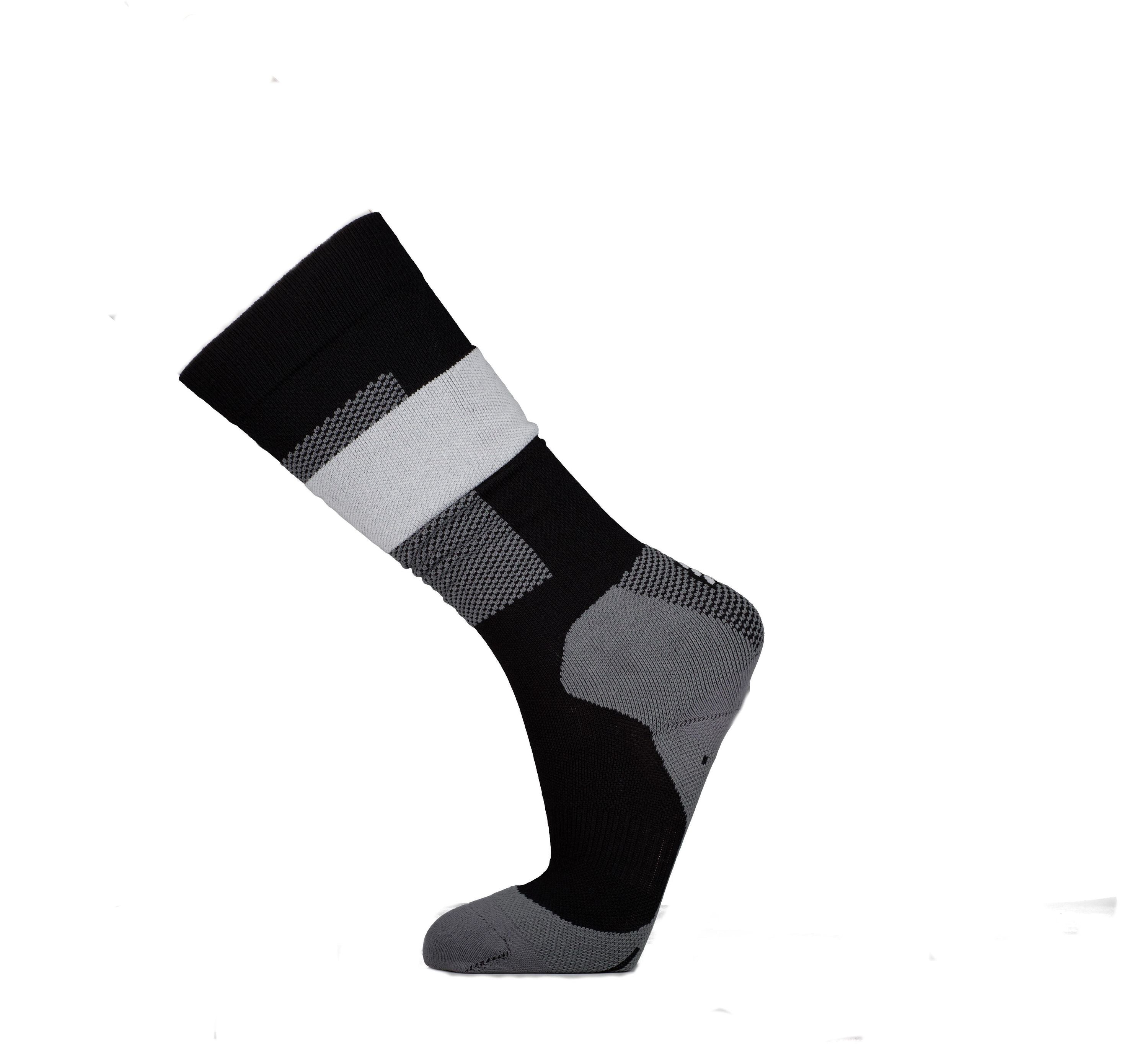 Merino Kompressionssocken Skiing - 040-grey - Schwarz | Grau