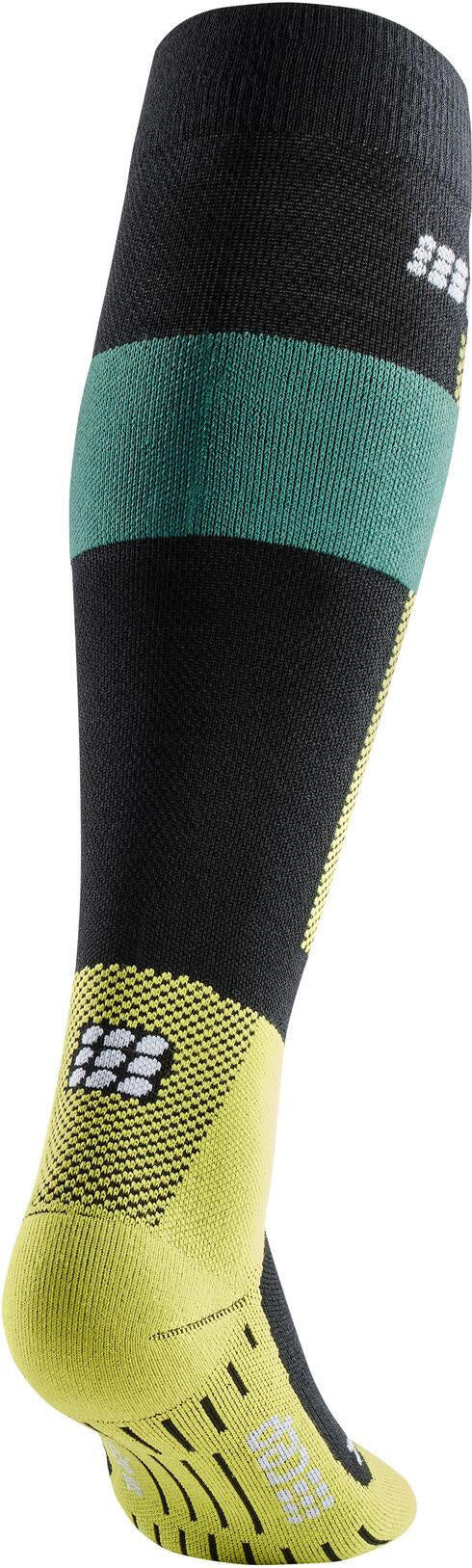 Merino Kompressionssocken Skiing - 372-green - Grün