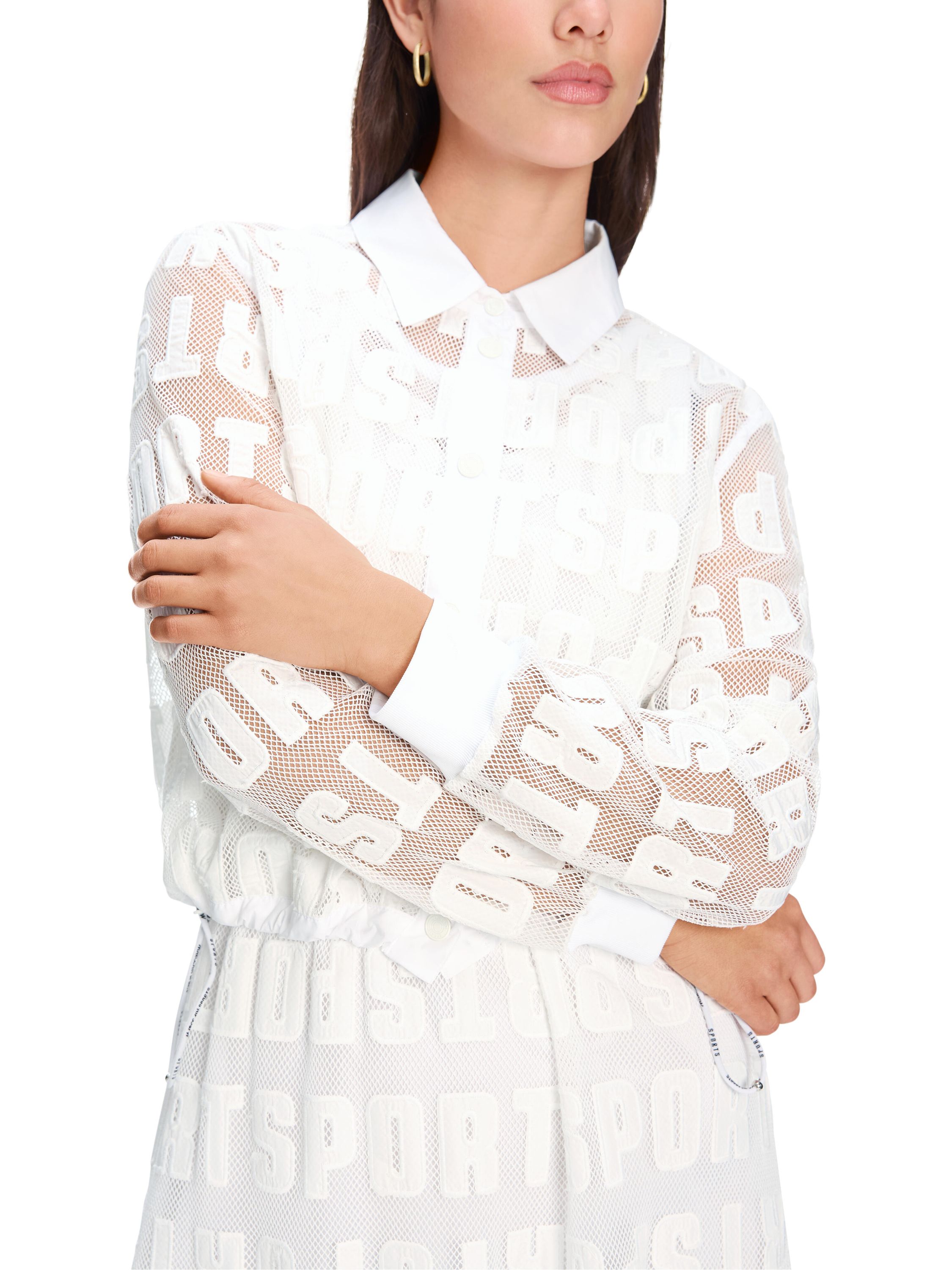 Bluse Cropped Fit - 100 - Weiß