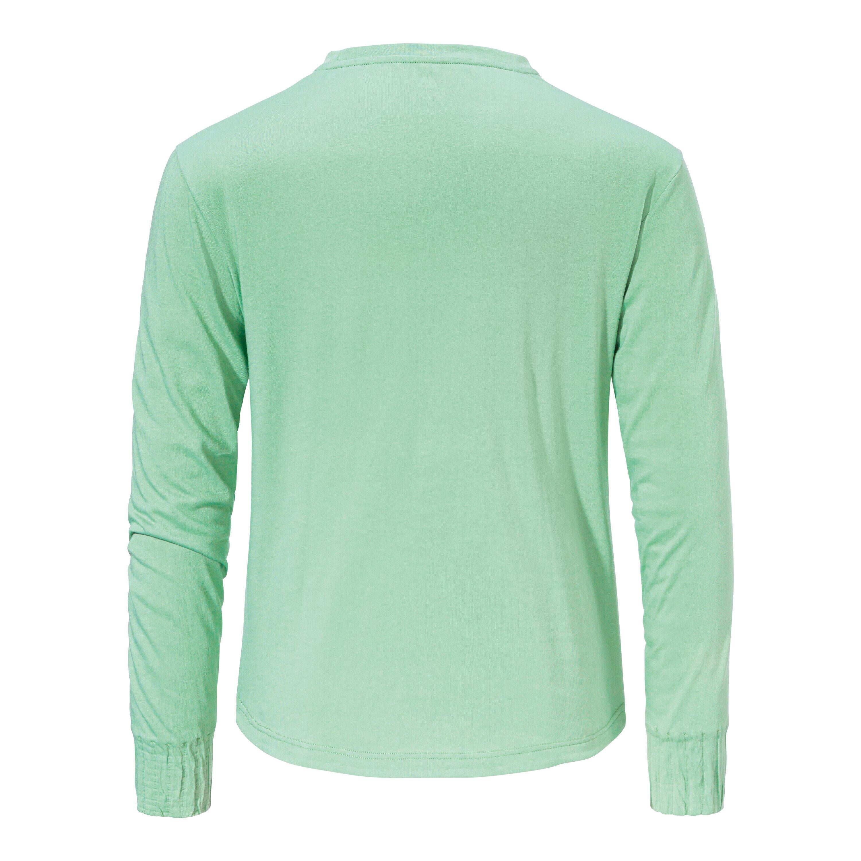 Langarmshirt COLLADA aus Baumwollmix - 6305-gemjade - Grün