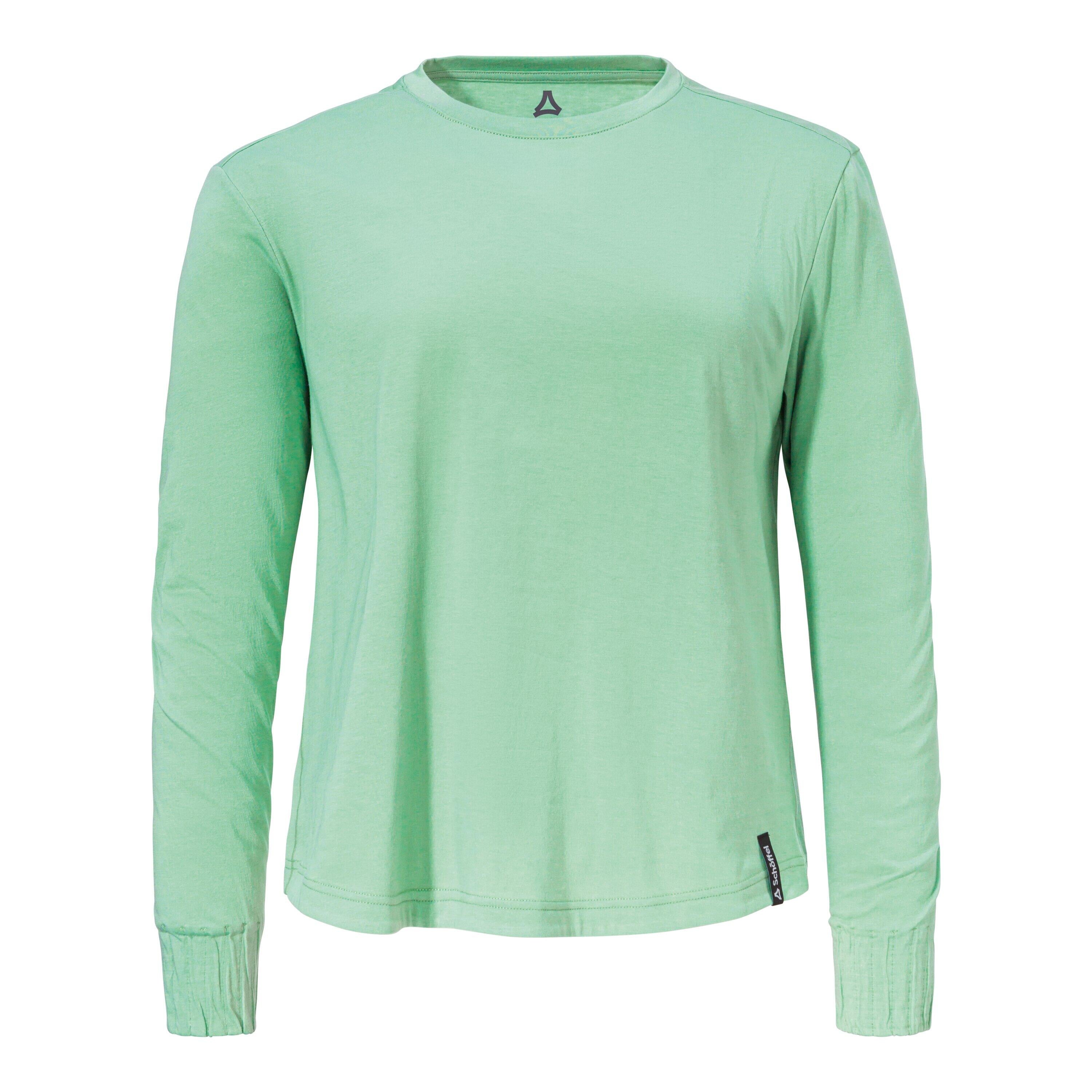 Langarmshirt COLLADA aus Baumwollmix - 6305-gemjade - Grün