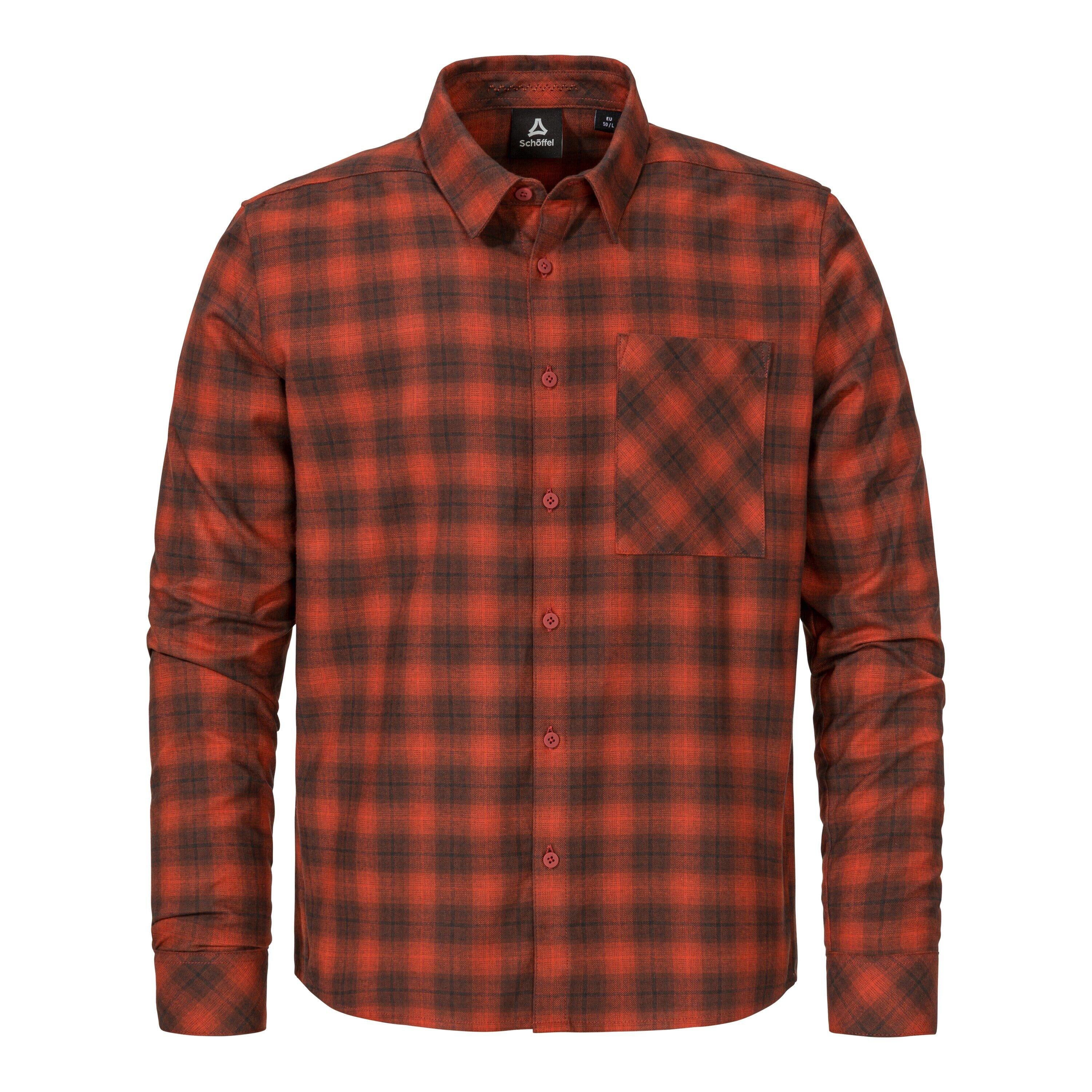 Flanellhemd KLEION Regular Fit - 5590-darkcrabapple - Rot