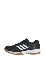Handballschuhe SPEEDCOURT - CBLACK/FTWWHT/GUM10 - Schwarz