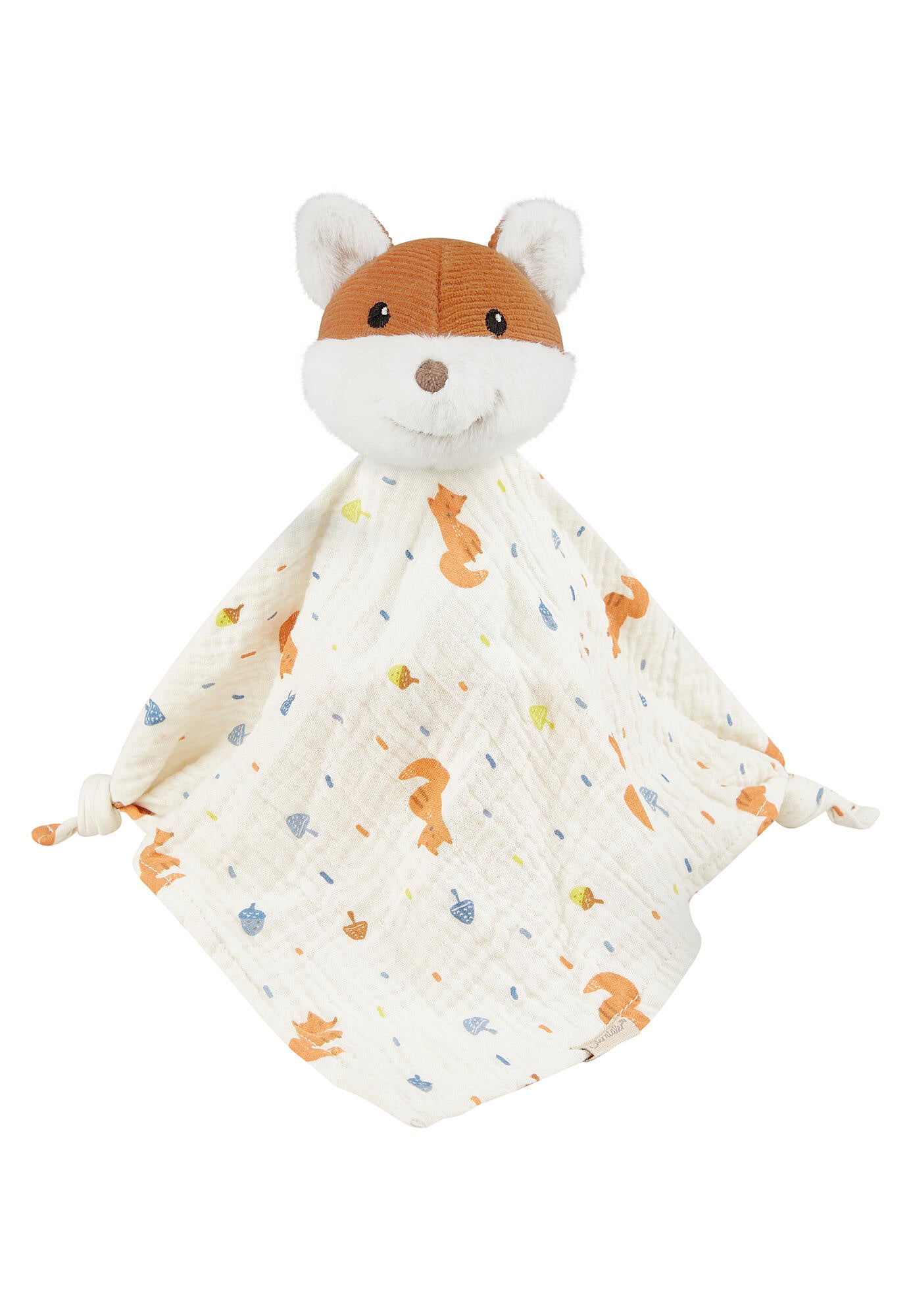 Schnuffeltuch FILOU - 518-lichtgrau - Orange