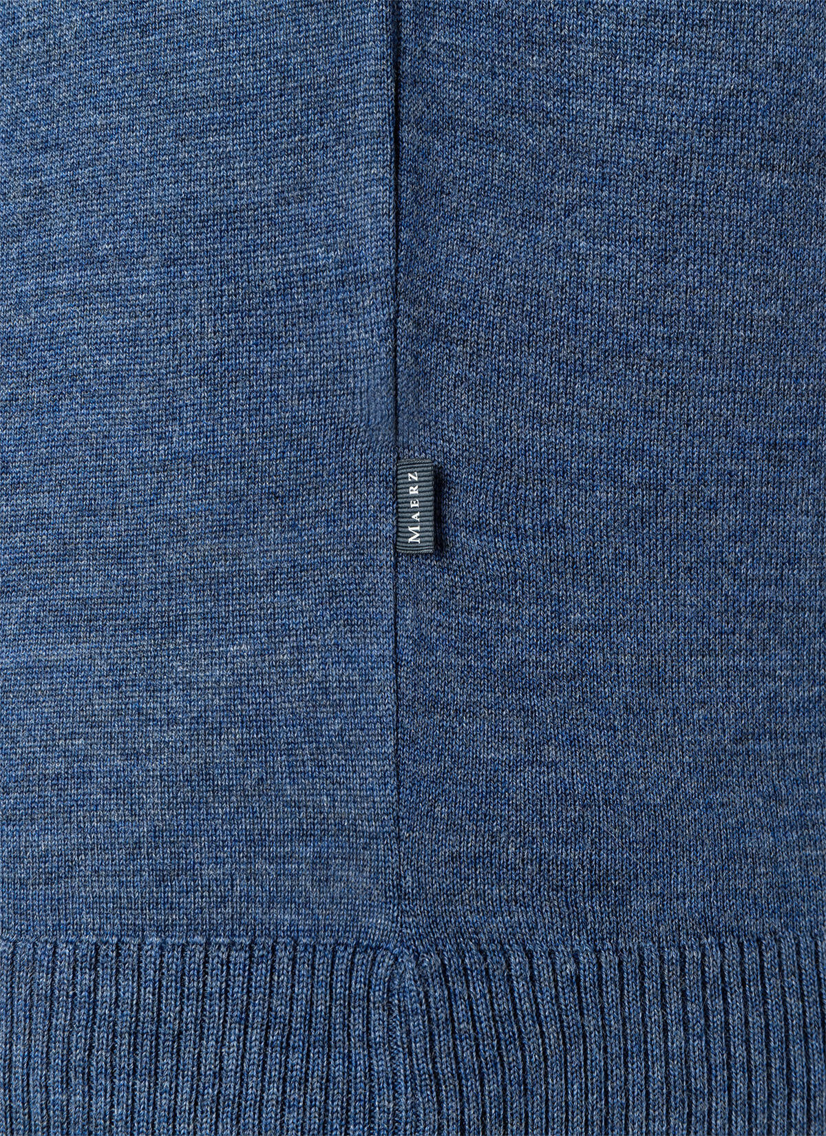 Strickpullover aus Merinowolle - 382 - Blau