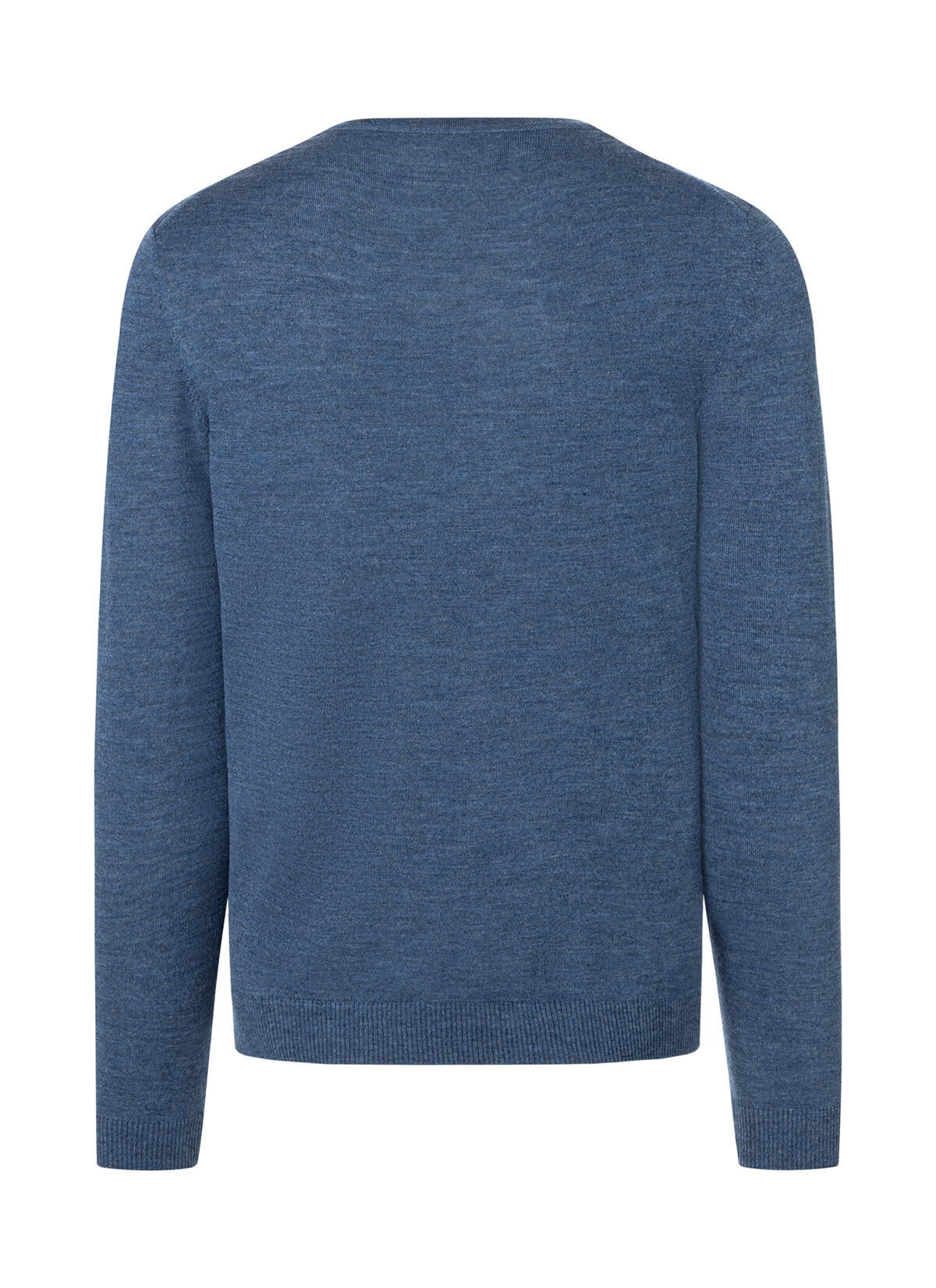 Strickpullover aus Merinowolle - 382 - Blau