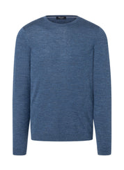 Strickpullover aus Merinowolle - 382 - Blau
