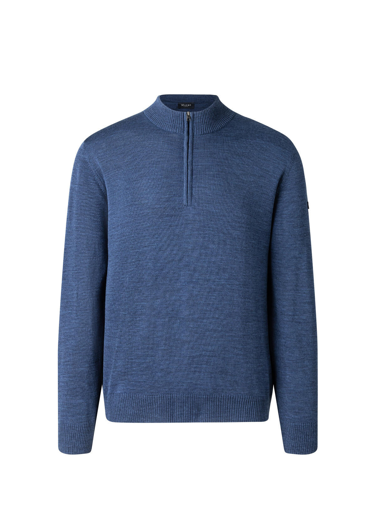 Strickpullover aus Merinowolle - 380 - Blau