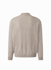 Strickpullover aus Merinowolle - 124 - Beige