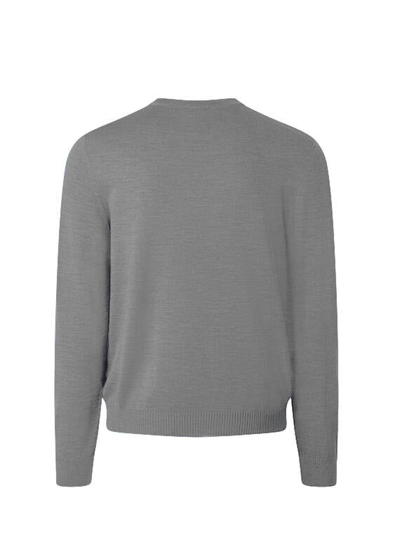 Strickpullover aus Merinowolle - 544 - Grau