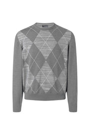 Strickpullover aus Merinowolle - 544 - Grau