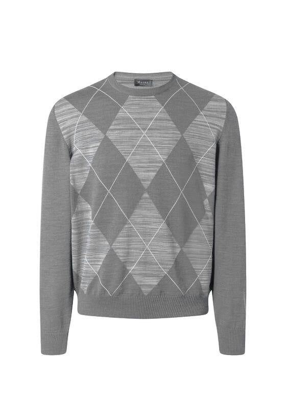 Strickpullover aus Merinowolle - 544 - Grau