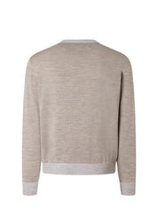 Strickpullover aus Merinowolle - 124 - Beige