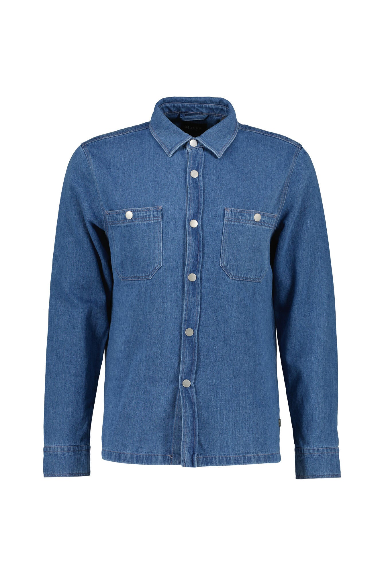 Jeans-Overshirt aus Baumwollmix - 364 - Blau