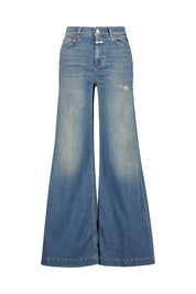 Jeans GLOW UP Wide Leg - MBL - Blau