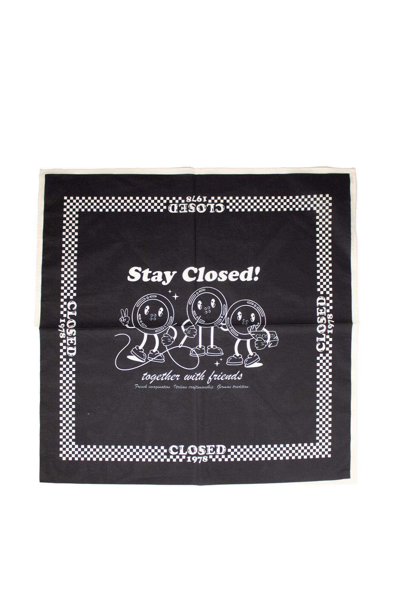 Bandana aus Baumwolle - 100 - Schwarz