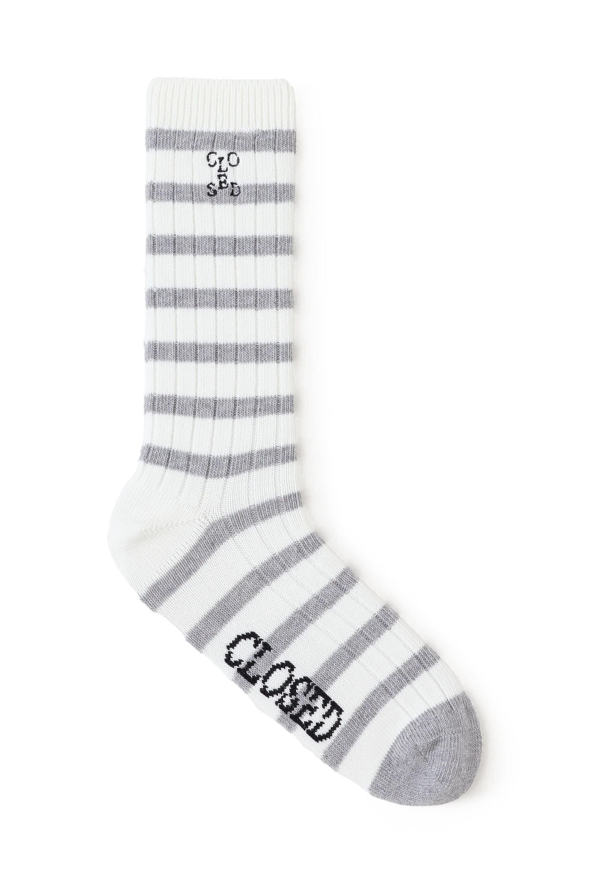 Socken gestreift - 127 - Grau