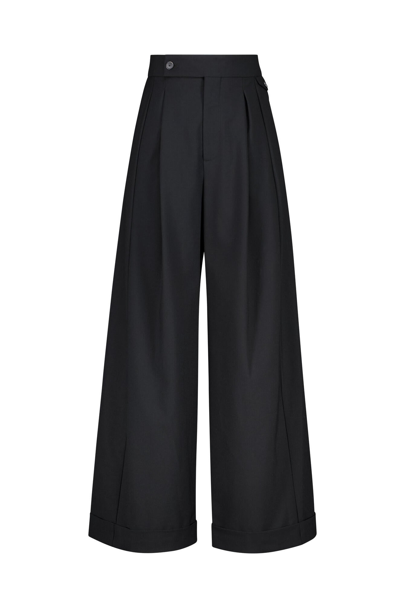 Businesshose HANBURY Wide Leg - 100 - Schwarz