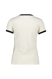 T-Shirt aus Baumwolle - 218 - Creme
