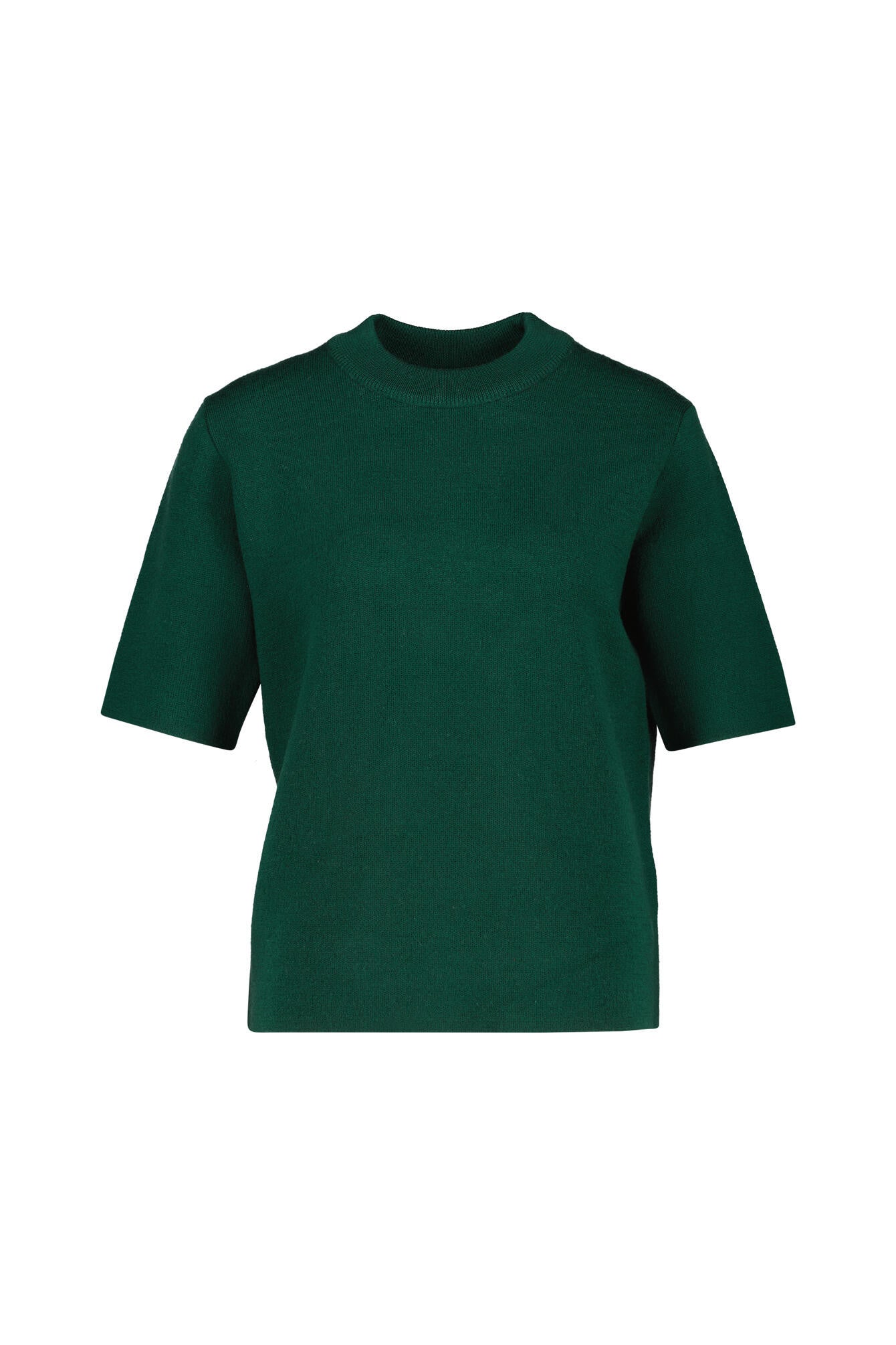 Strick-T-Shirt aus Wolle - 669 - Grün