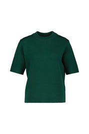 Strick-T-Shirt aus Wolle - 669 - Grün