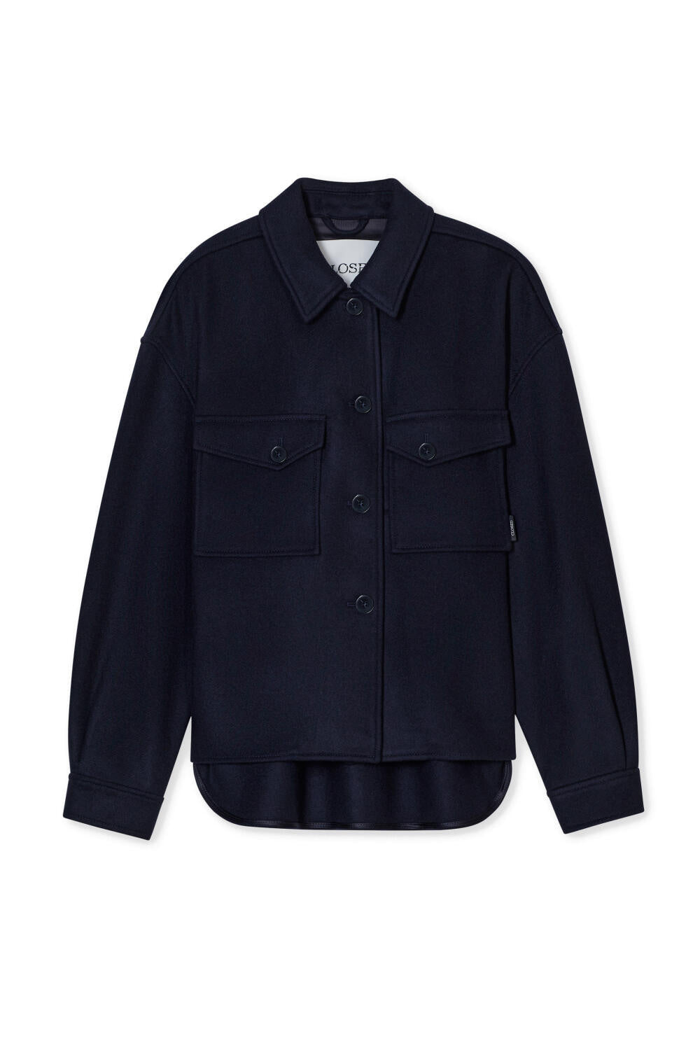 Übergangsjacke aus Schurwollmix - 568 - Blau