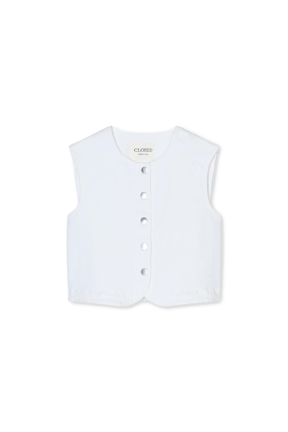 Jeansweste Regular Fit - 200 - Weiß