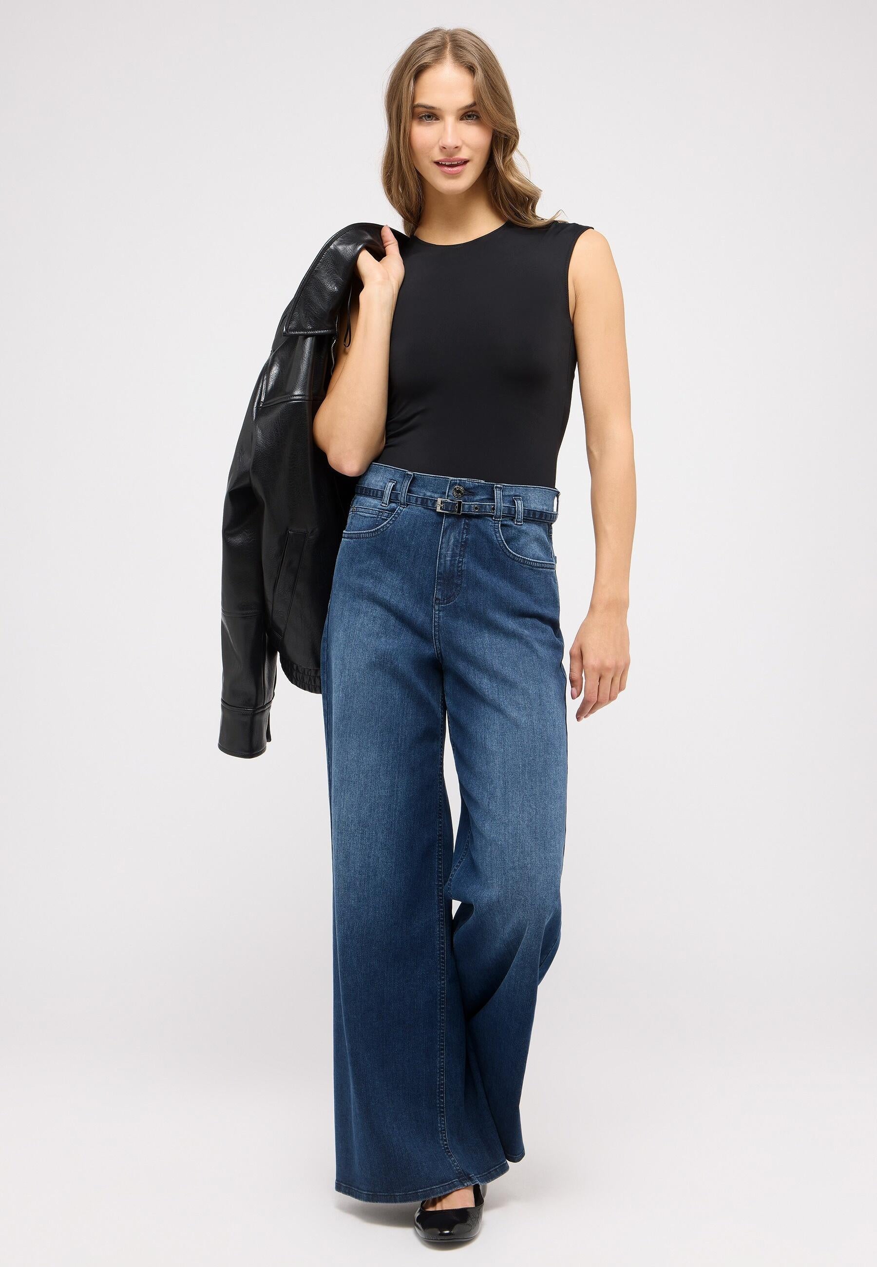 Jeans LIVA Wide Leg - 325-blue used - Blau