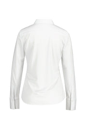 Jersey-Bluse aus Baumwollmix - 00-weiss - Weiß