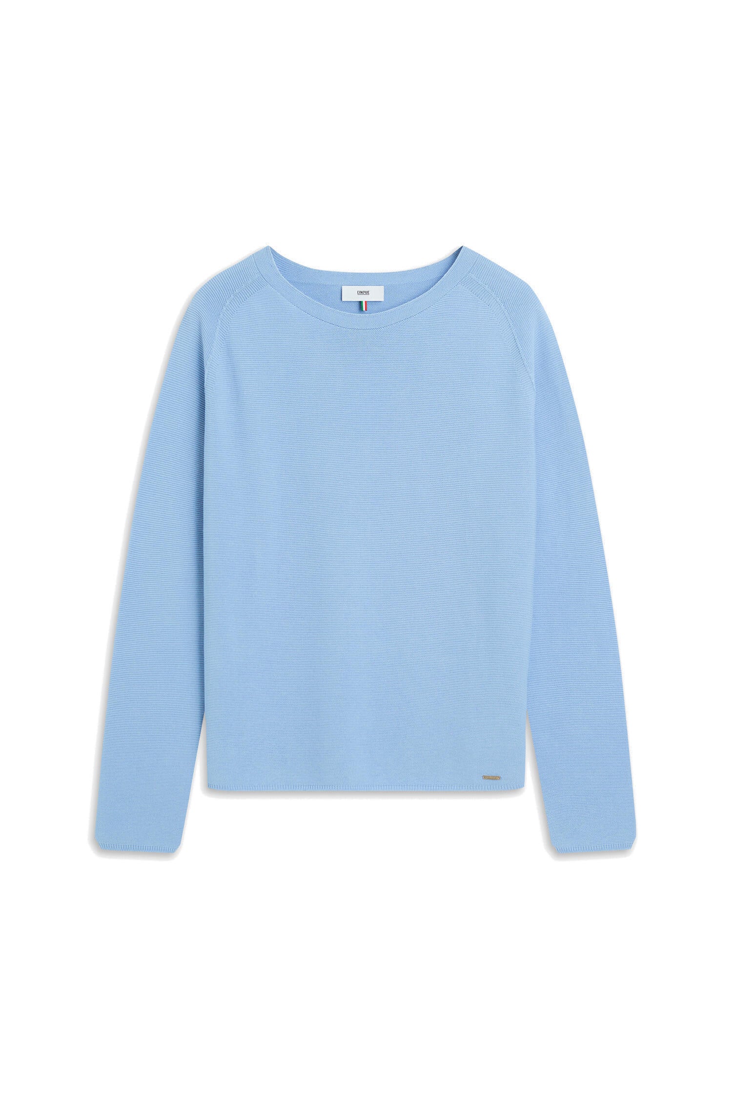 Strickpullover CIELLA aus Baumwolle - 60-hellblau - Blau