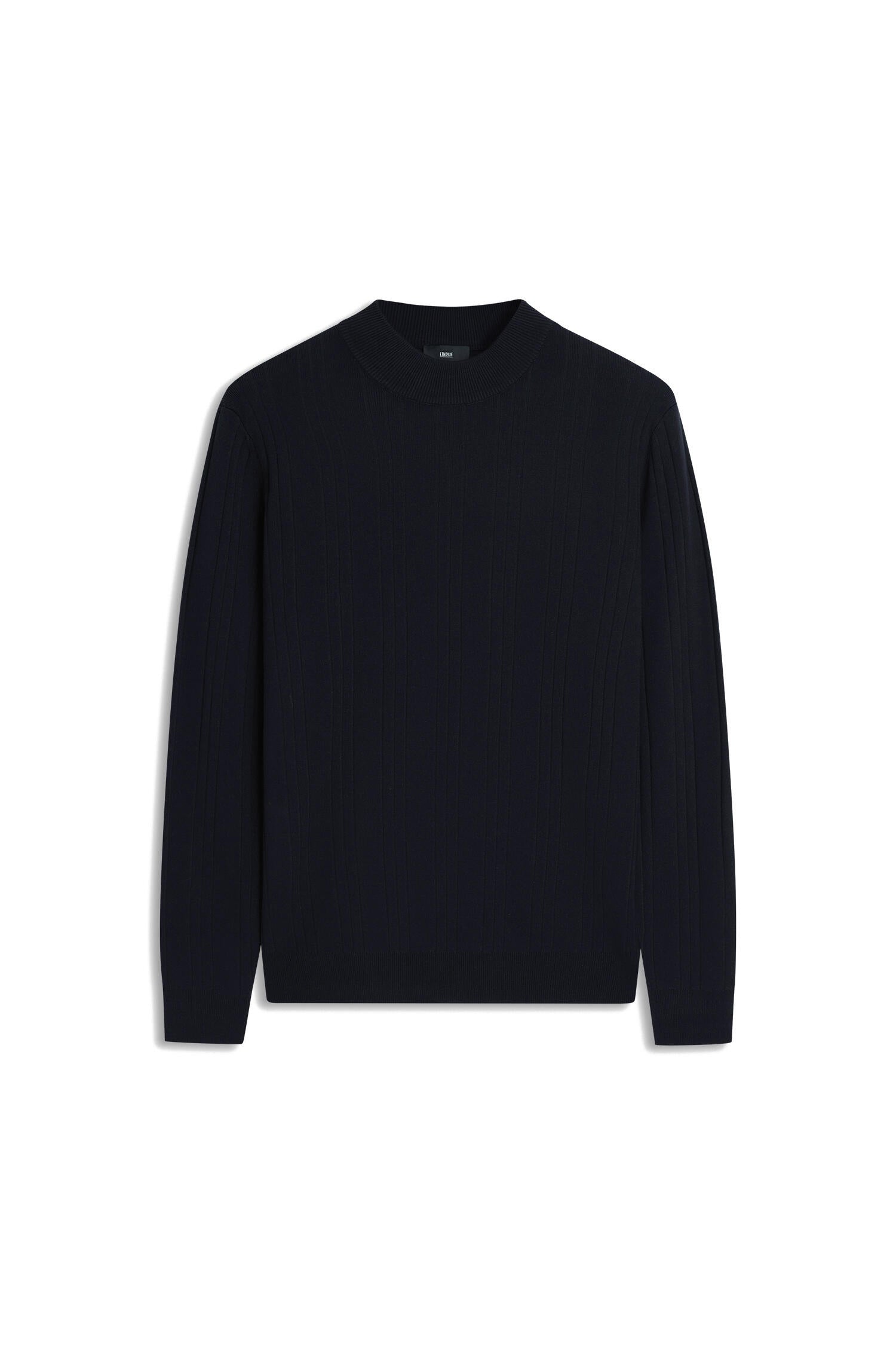 Strickpullover CIGIANO aus Viskosemix - 69-dunkelblau - Blau