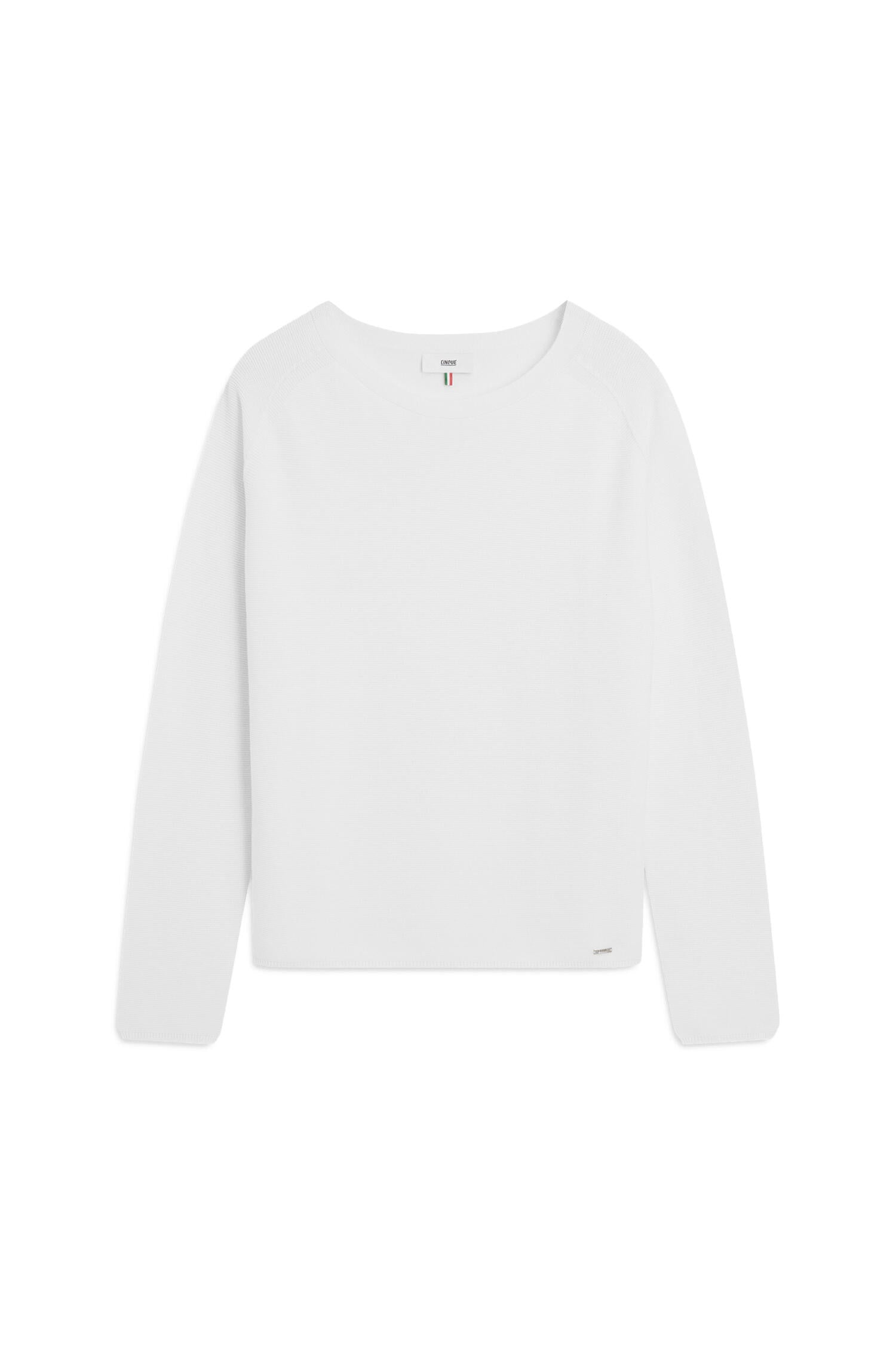 Strickpullover CIELLA aus Baumwolle - 01-weiSS - Weiß