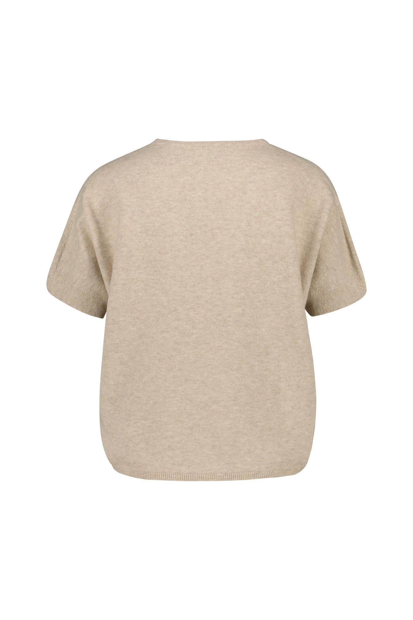 Strick-T-Shirt CIOLARA aus Baumwollmix - 12-hellbeige - Beige