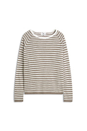 Strickpullover CILINDA aus Leinenmix - 29-dunkelbraun - Braun